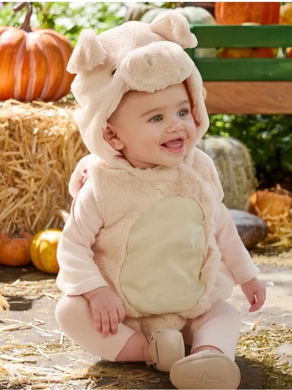 Pottery Barn Kids 12-24 Month Blush Pink Piglet Costume